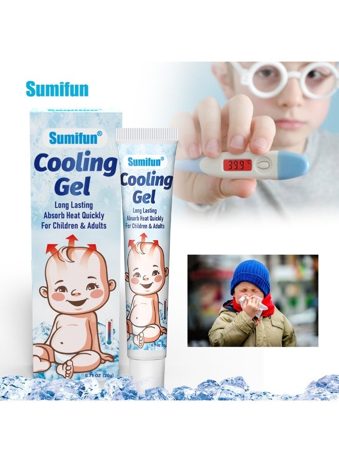 سوميفون 2-حزم الأطفال حمى التبريد هلام ، التبريد الطارئ هلام التبريد البدني 20g * 2 - Image 2